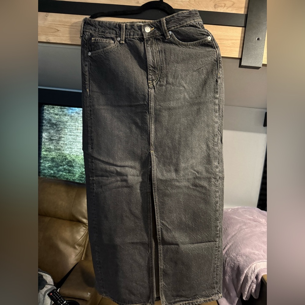 Long Jean Skirt